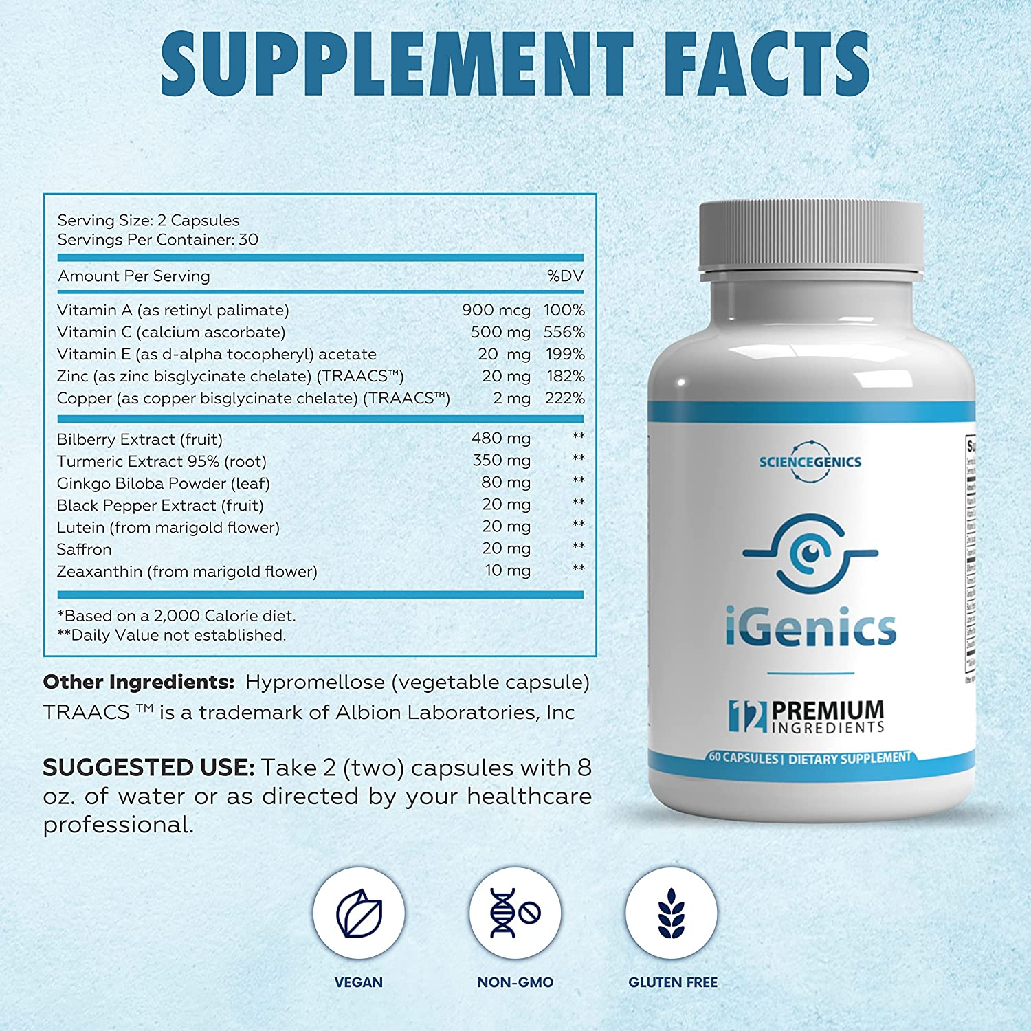 Igenics1 iGenics Vision Support Supplement – Eye Health & Visual Wellness - Image 2