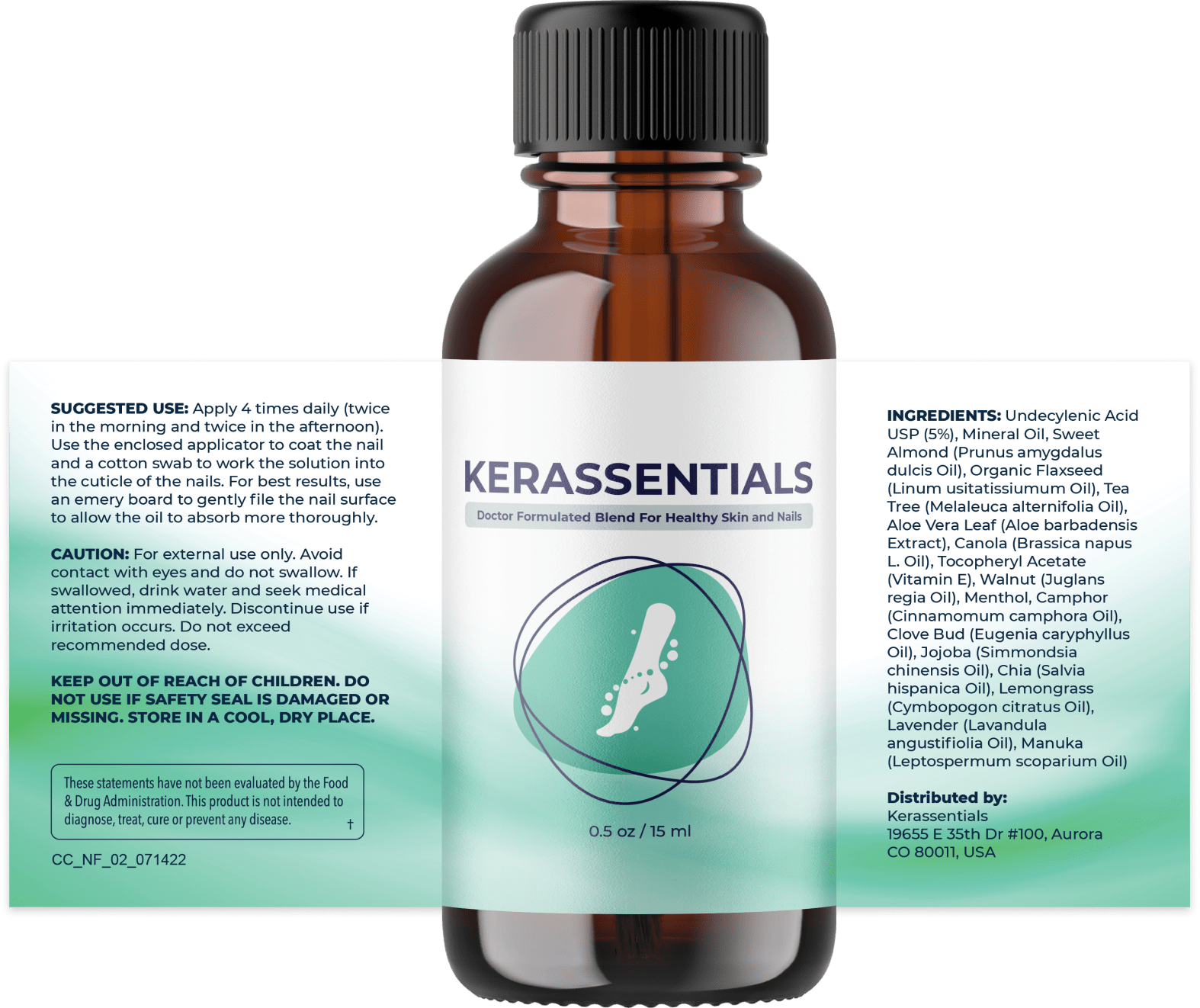 tsl-label-nobristle-new Kerassentials Nail & Skin Oil – Botanical Oils for Nail Care - Image 2